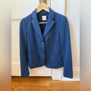 GAP Petites Heathered Blue Academy Blazer